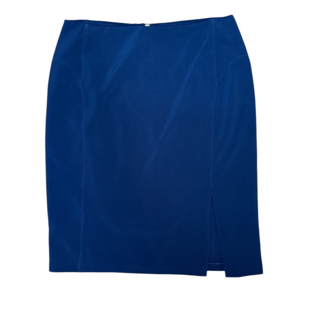 Michael kors navy business suit skirt slit size 4